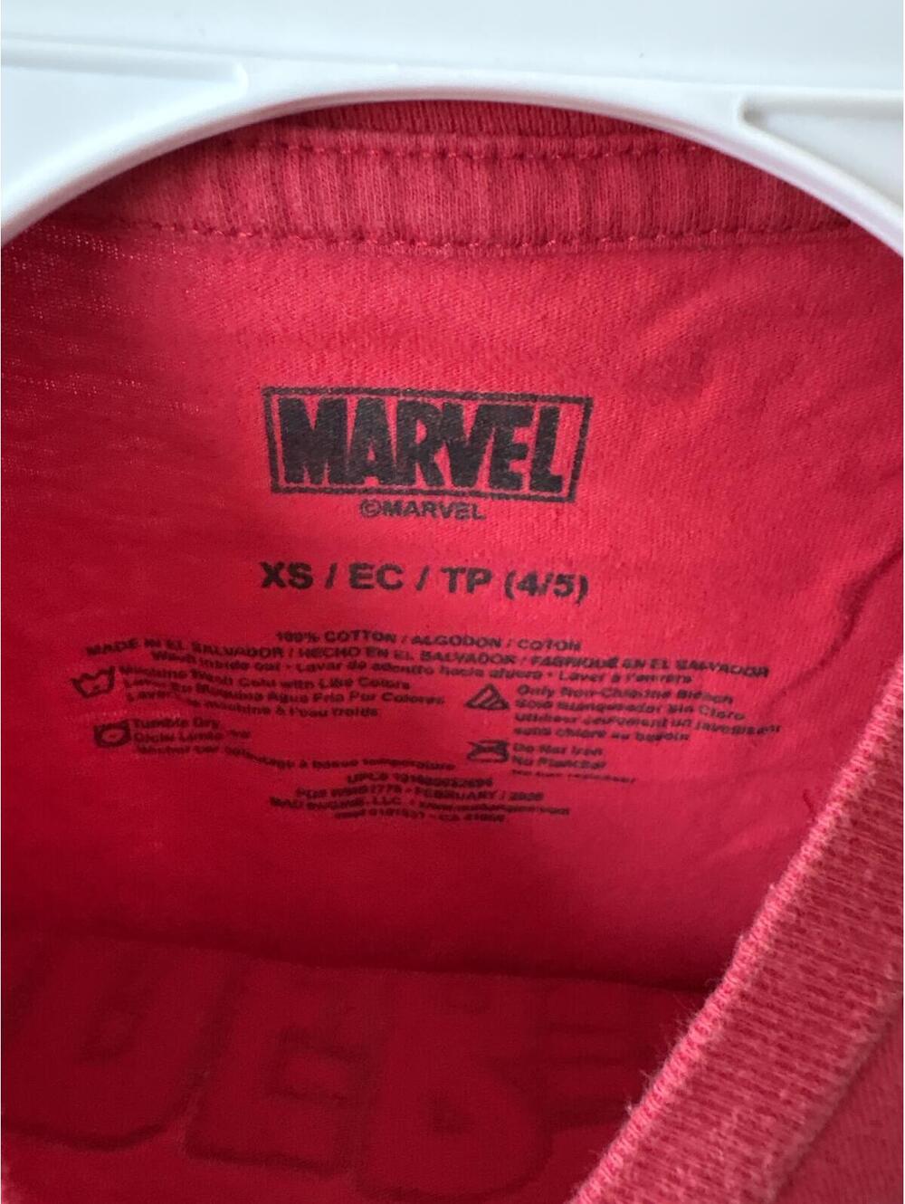 Y2K Marvel Spider Man Red Graphic T Shirt Kids Size XS 4t 5t Boys Kids - Picture 2 of 3